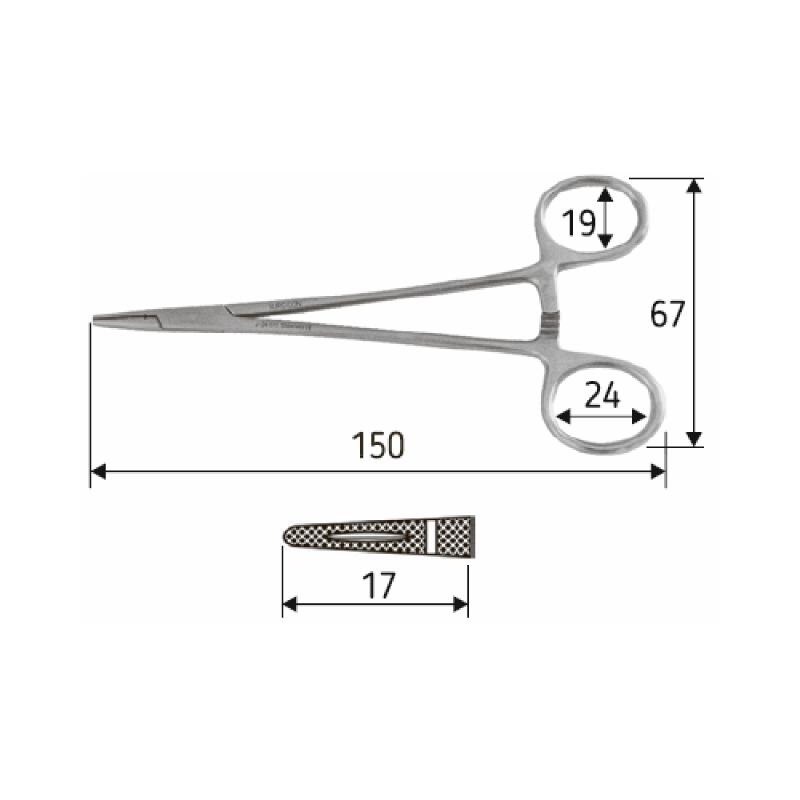 Голкотримач Crile-Wood,15 см, J-24-011, Surgicon